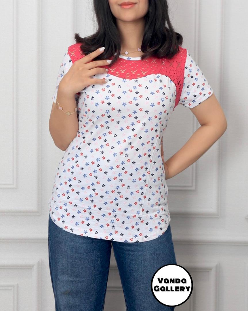 تیشرت گلدار