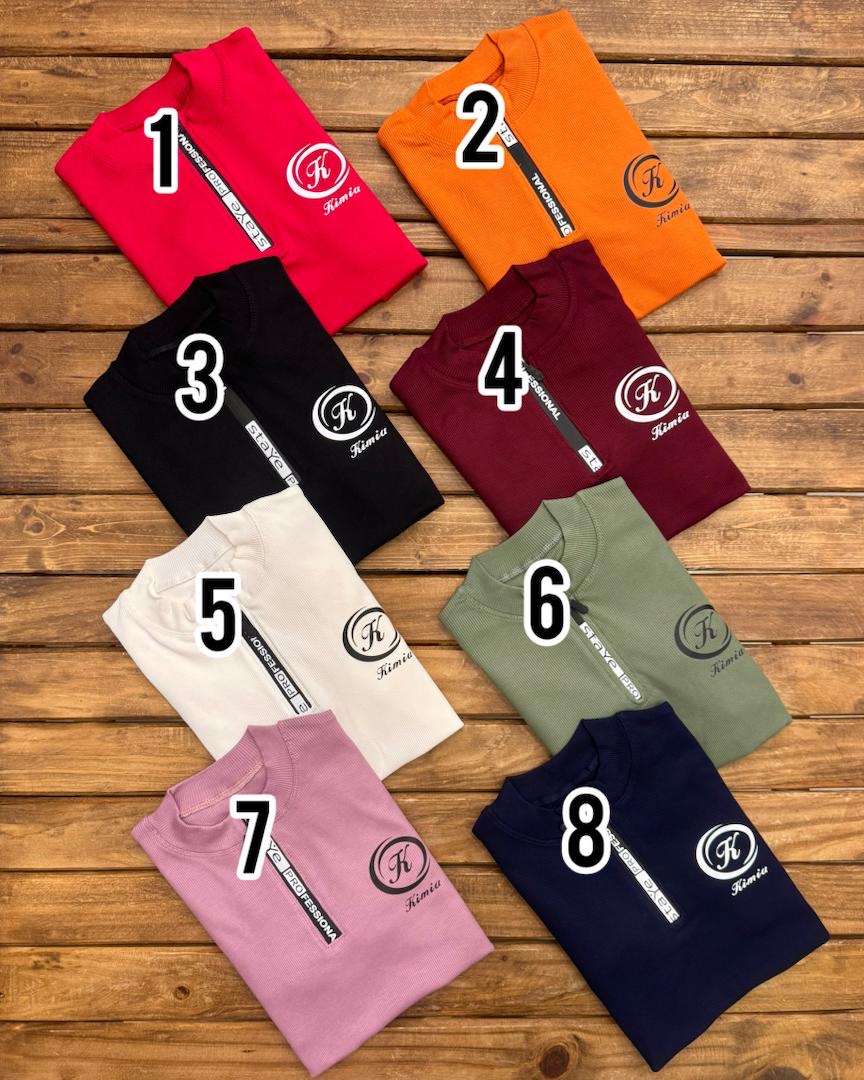 بلوز نیم زیپ