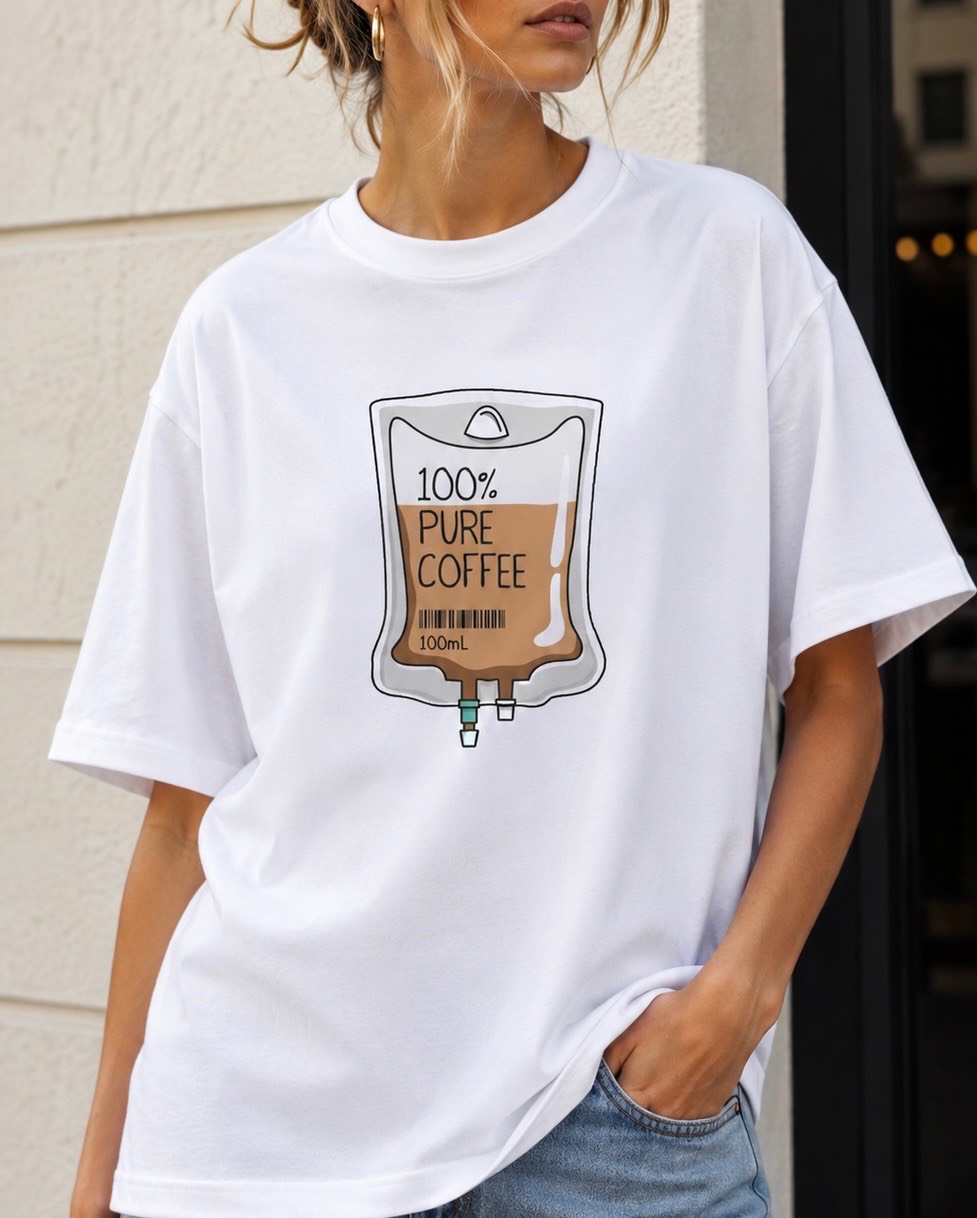 تی شرت باکسی coffee