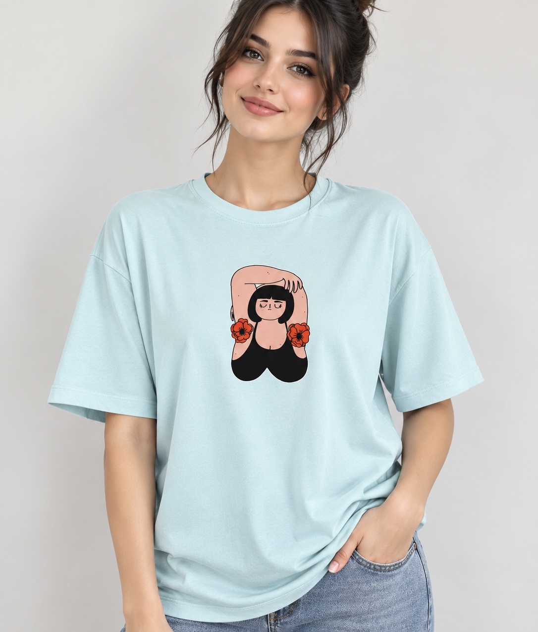 تی شرت باکسی ok