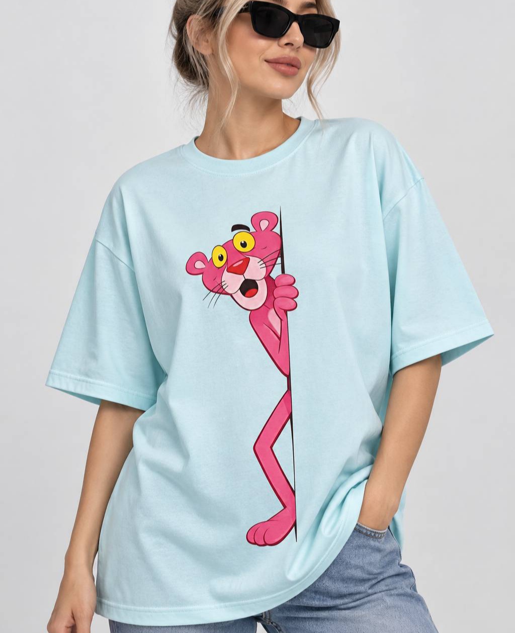 تی شرت باکسی pink